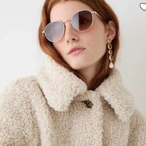 J. Crew Teddy Sherpa Lady Day Coat Size XXSP